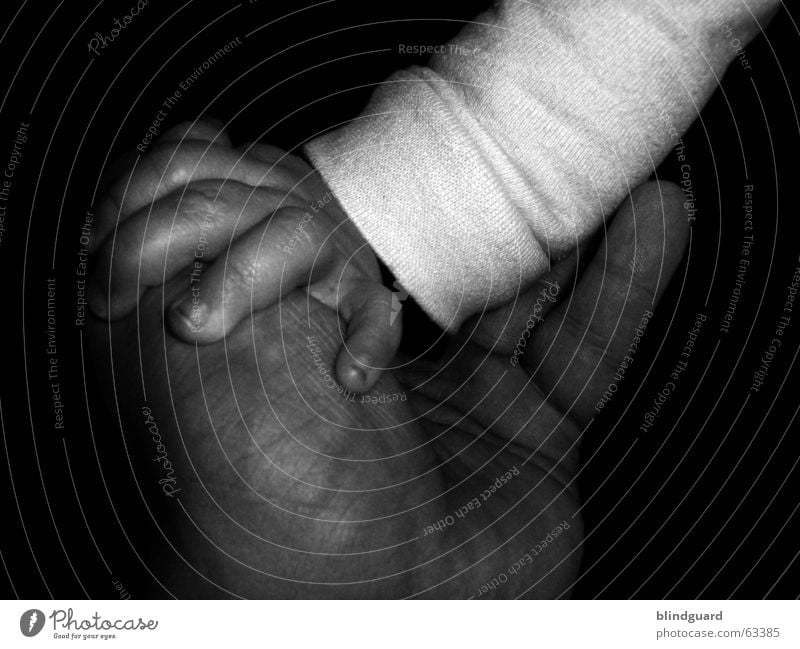 take my hand Hand Trust Large Small Black White Safety (feeling of) Baby Child Toddler Father Fingers Protection Love To hold on Man Adults