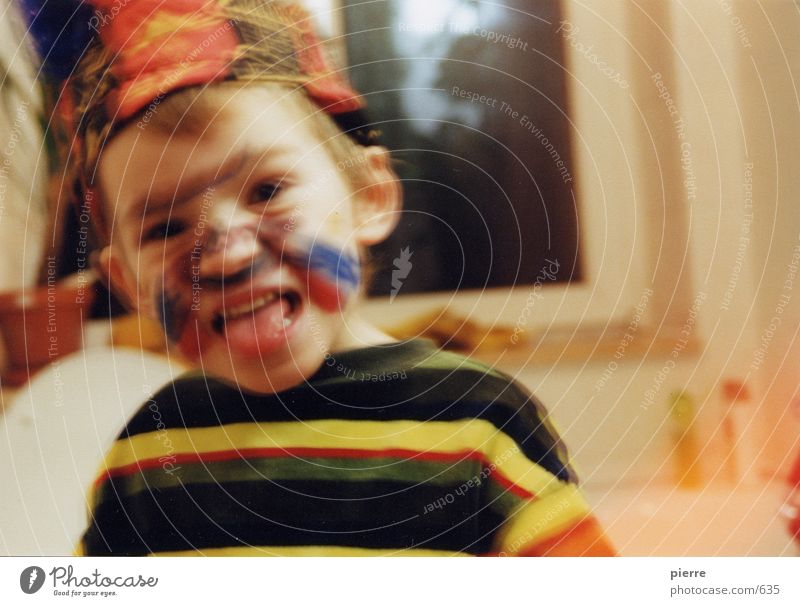 Indian Child Native Americans Multicoloured Make-up Boy (child) Tongue Brash Blur