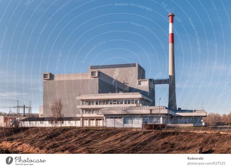 Zwentendorf nuclear power plant Workplace Energy industry Nuclear Power Plant Architecture Exceptional Large Blue Brown Gray Fear Stress Threat