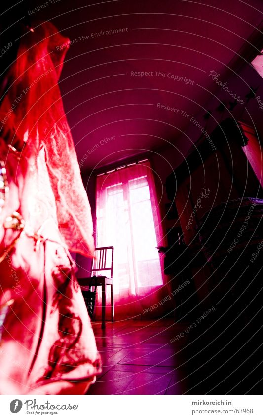 Pink Room I Window Light Red Rose Violet Magenta room Calm bigway Chair Rag mystic