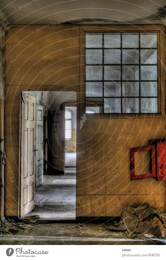 abandoned barracks Style Military building Administration building Doomed Beautiful Exclusion zone Russian Saxony Dirty Derelict Building Leipzig Germany HDR