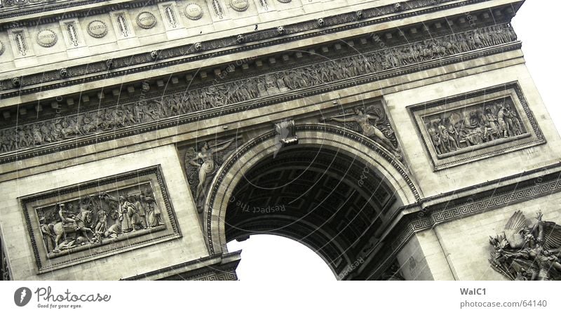 Winner bow (unlied) Paris Success France Art Landmark Manmade structures Arch arc triomphe Tourist Attraction Construction site Architecture