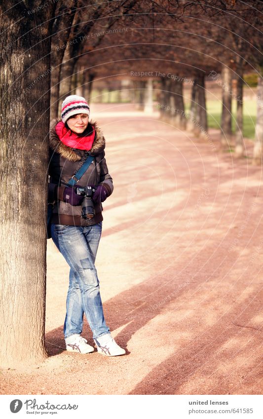 #AK Dresden's Avenues Art Esthetic Woman Jeans Winter coat Winter's day Photographer Take a photo Winter walk Discover Exterior shot Girl Colour photo