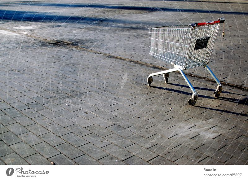 Shopping Cart Shopping Trolley Supermarket Marketplace Cage discount Cobblestones Metal