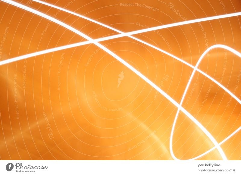 Plays of light 1 Light Visual spectacle Long exposure Stripe Orange 2 lights longterm