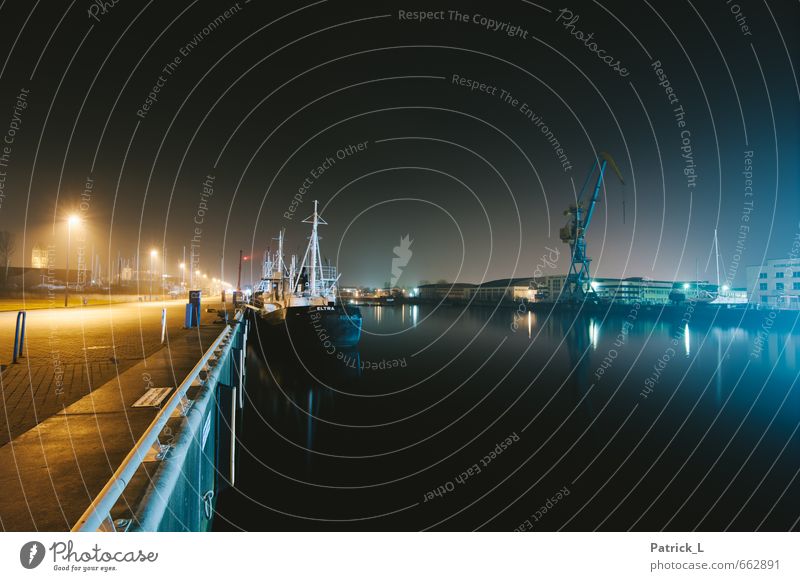 port at night Navigation - a Royalty Free Stock Photo from Photocase