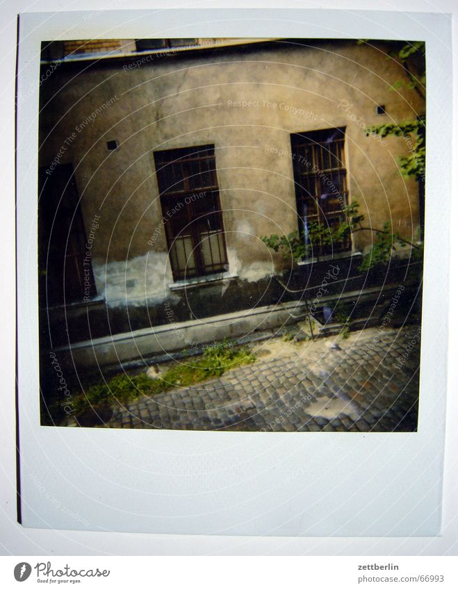 Polaroid I 2 Window Highway ramp (entrance) Cobblestones Backyard doorway Berlin more later