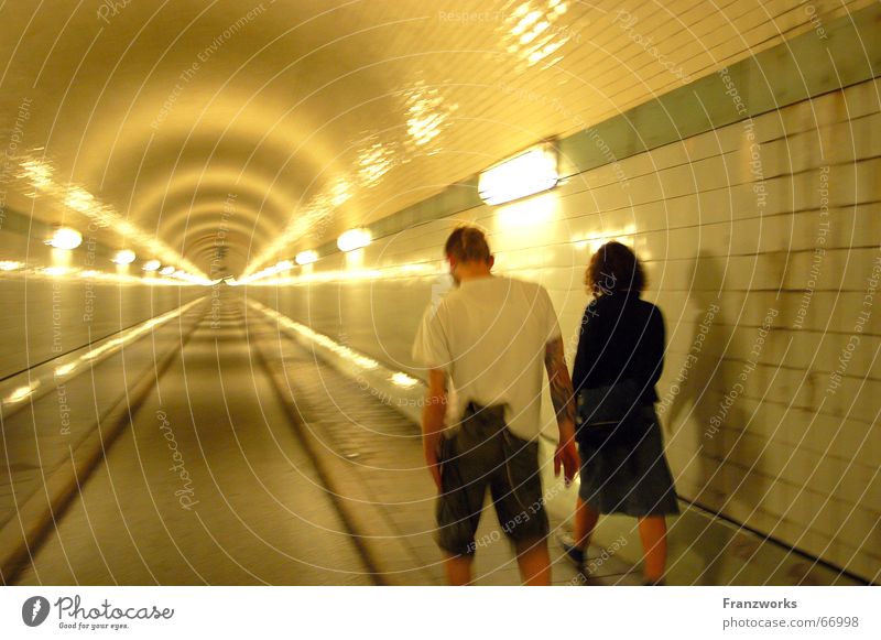 ...end of - all good? Tunnel Yellow St Pauli-Elbtunnel Friendship Attachment Dream Street Lanes & trails Couple love? through thick and thin In pairs Sadness