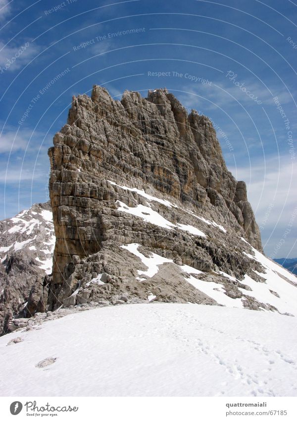 Cima Ceda Dolomites Peak Massive Mountaineering Alpine Steep Brenta molveno Alps Rock cima ceda Snow brenta-dolomites Climbing snowfield