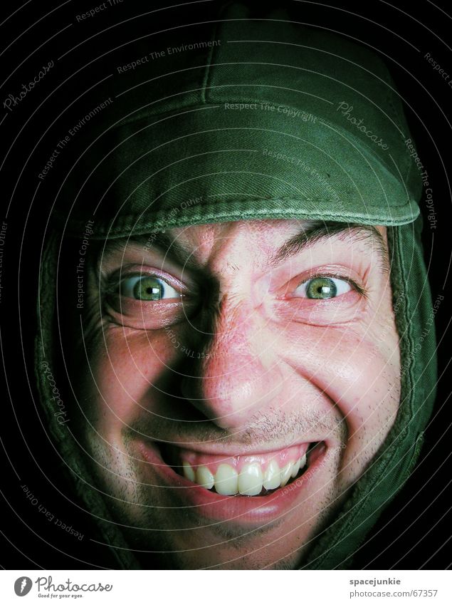 Palim, Palim Freak Cap Green Portrait photograph Stupid Laundry Human being Face Hat Grinning Laughter didi times from that Looking Repeating