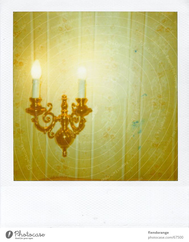 wall romance Lamp Biedermeier Romance Wallpaper Moody Night Hotel Light Candle Gold Room