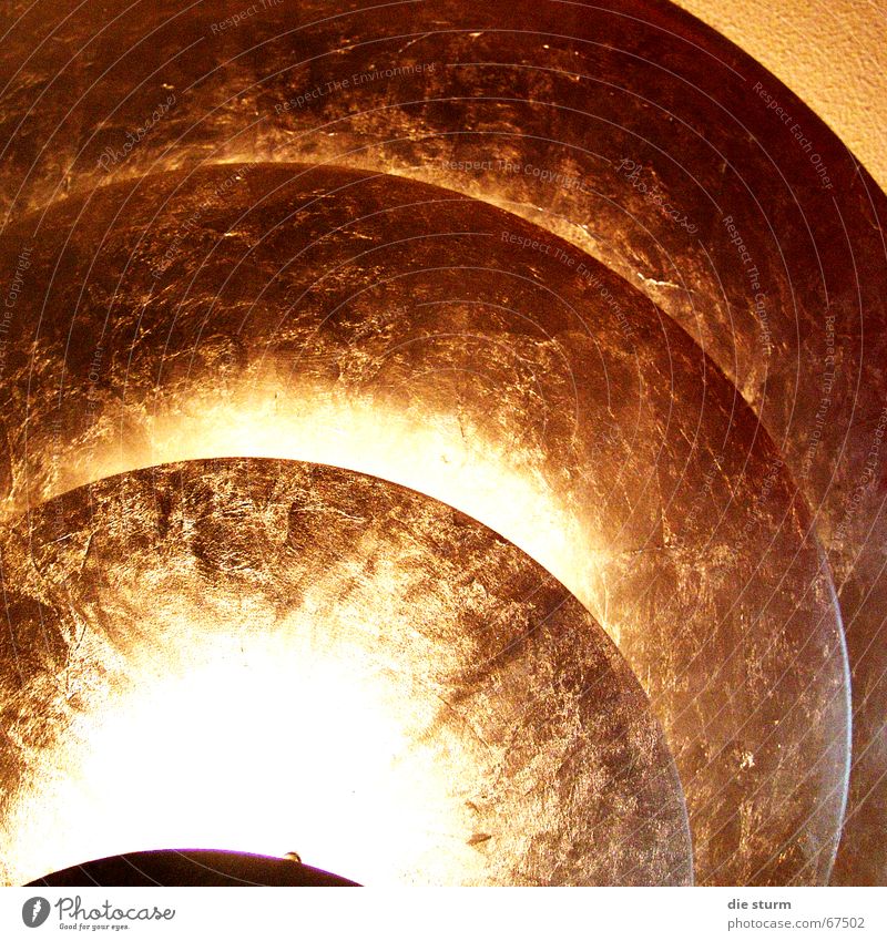 Unusual ceiling lamp Light Copper Brilliant Ceiling light Worm's-eye view Snail shell Metal shell-like cascade Illuminate