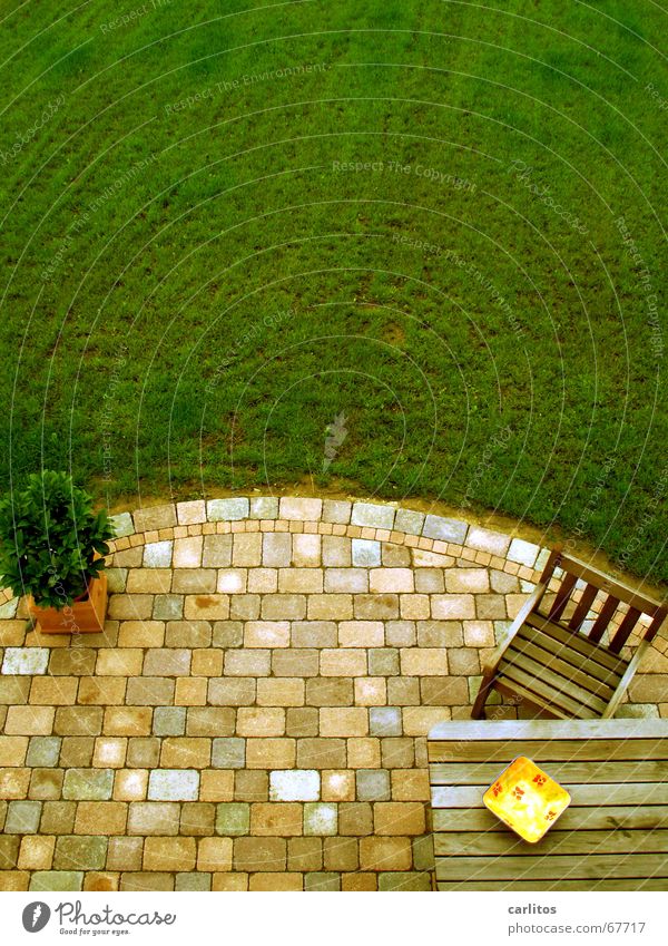 Bird's eye view of the terrace Summer Vacation & Travel Closing time Weekend Terrace Retirement grill smell Garden Outdoor furniture ribbed undershirt