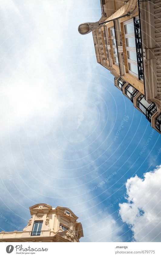 Madrid Living or residing Sky Clouds Summer Beautiful weather Spain House (Residential Structure) Manmade structures Building Architecture Facade Old Tall Moody