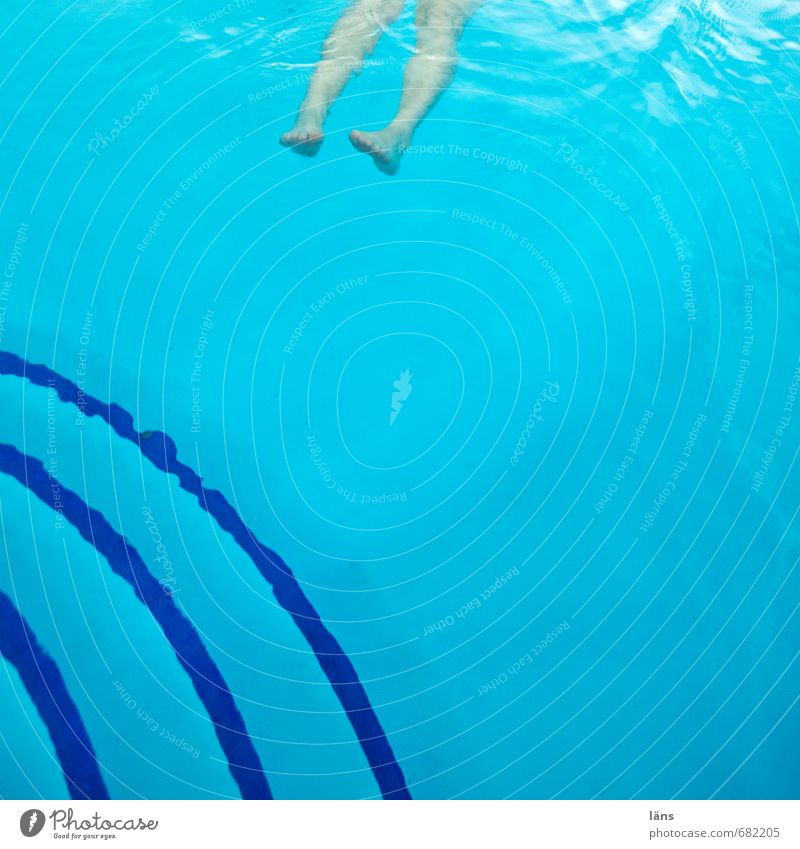 Kick Training Turquoise Water Swimming pool Legs Line Wellness