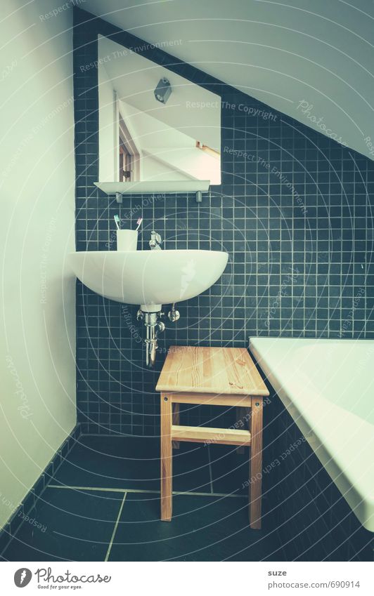 this morning Lifestyle Style Design Living or residing Flat (apartment) Arrange Interior design Decoration Furniture Mirror Bathtub Room Bathroom Toothbrush