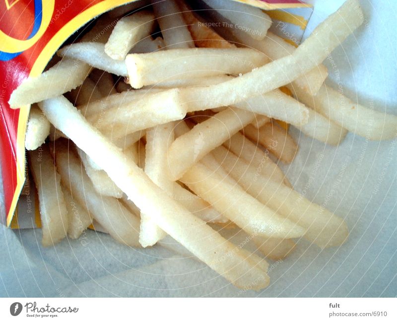 fries French fries Fatty food Packaging Nutrition Salt