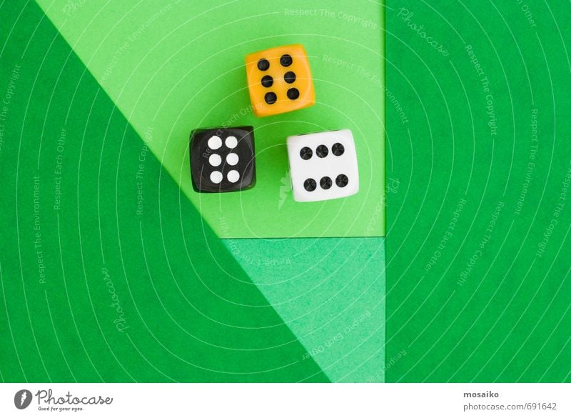 cubes on green graphic background Lifestyle Style Happy Leisure and hobbies Playing Success Loser Joy Contentment Hope 6 Digits and numbers Good luck