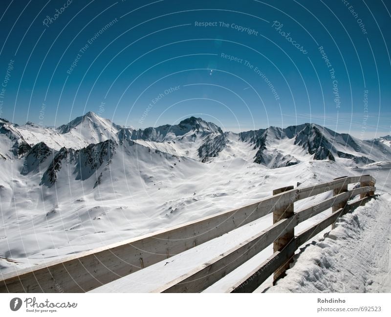 panorama fence Leisure and hobbies Vacation & Travel Far-off places Winter Snow Winter vacation Mountain Winter sports Ski run Nature Landscape Sky