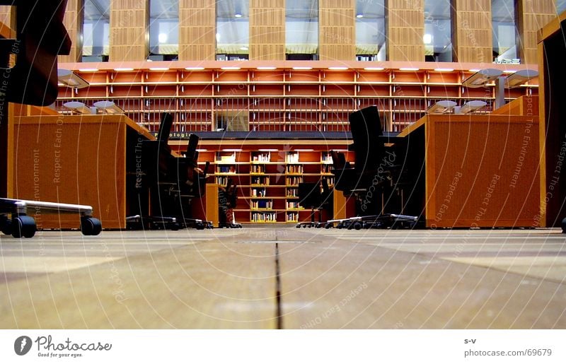 Reading room of the SLUB Dresden Library Wood Wooden floor Floor covering Saxon state library state and university library dresden cellescher way