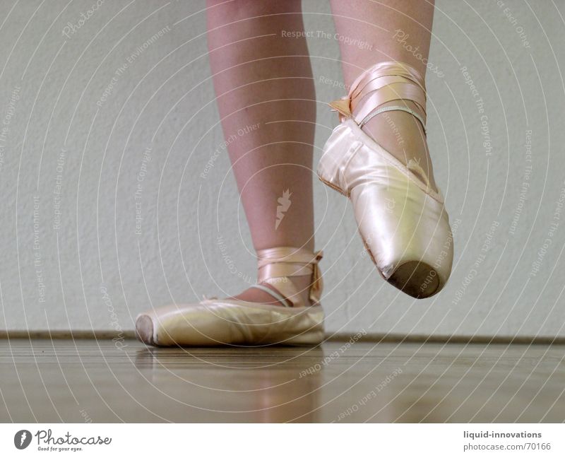 ballet Ballet Wooden floor Ballet shoe Legs pointe shoes Posture Dance Ballerina