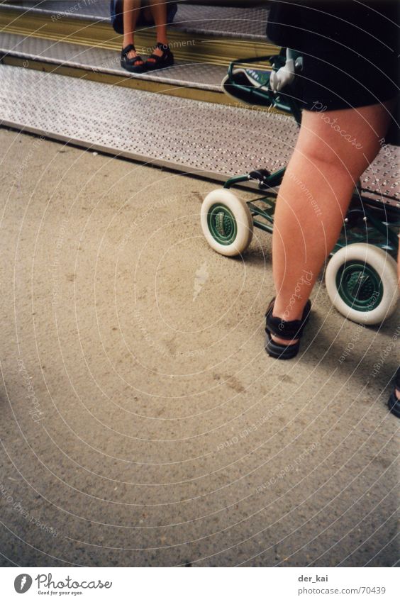 Emma Baby carriage Sandal Asphalt Vignetting 1999 Desire Legs child (inside) Street Lomography hipshot (yeah) more here enter: ____________
