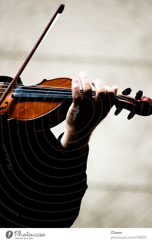 the violonist left hand Man Music Violin Hand Painting (action, work) Playing Brown Calm Musical instrument string Human being Musician Arm play black