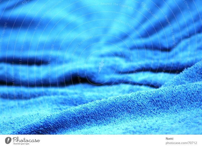 Blue waves Towel Flashy Undulating Waves Ocean Rag dry off Bright Rough