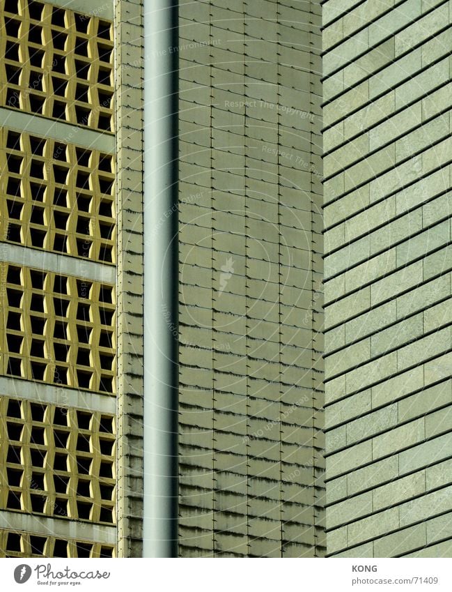 eyeballed Pattern Dresden Facade Concrete Town Hongkong Gray Beige Wall (building) shaped bricks Wall (barrier) Architecture