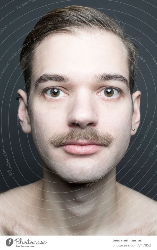 change #4 Masculine Young man Youth (Young adults) Head 1 Human being 18 - 30 years Adults Brunette Part Facial hair Moustache Beard Change Colour photo