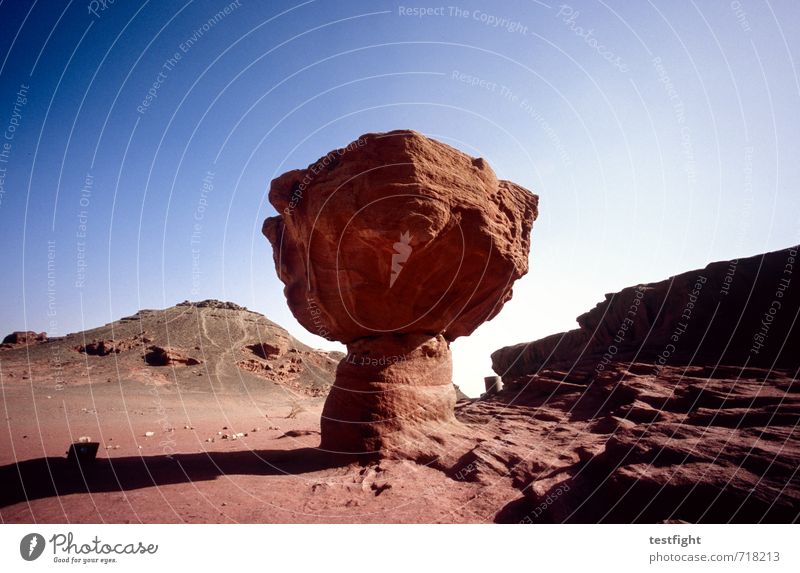 The Bomb Environment Nature Landscape Elements Earth Sand Air Sky Sun Desert Warmth Blue Red Animosity red earth Extreme Dry Colour photo Exterior shot Deserted