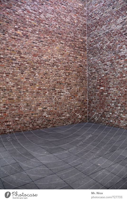 Text free space | nothing Manmade structures Building Architecture Wall (barrier) Wall (building) Facade Gray Red Stone Concrete Concrete slab Ground Corner