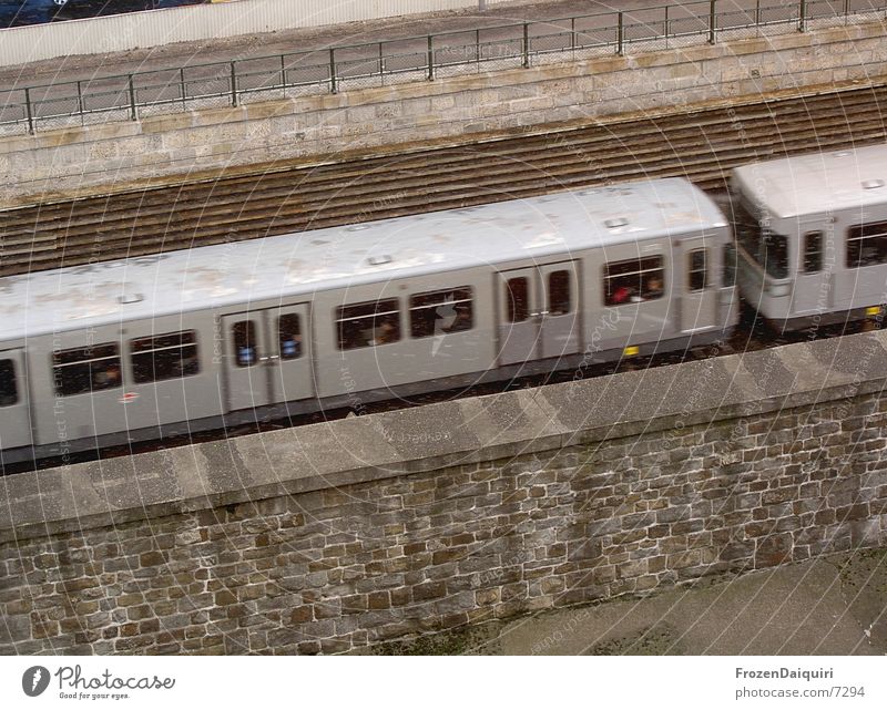 ...sub-a-way... Underground Vienna Speed Railroad tracks Concrete Gray Wet Transport silver arrow Snow Vienna river u4 pilgramgasse