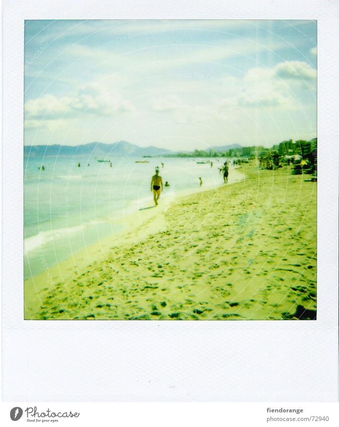 beachlife 3 Beach Ocean Relaxation Clouds White crest Waves Polaroid Sand Sun Freedom Salt Skin Walking