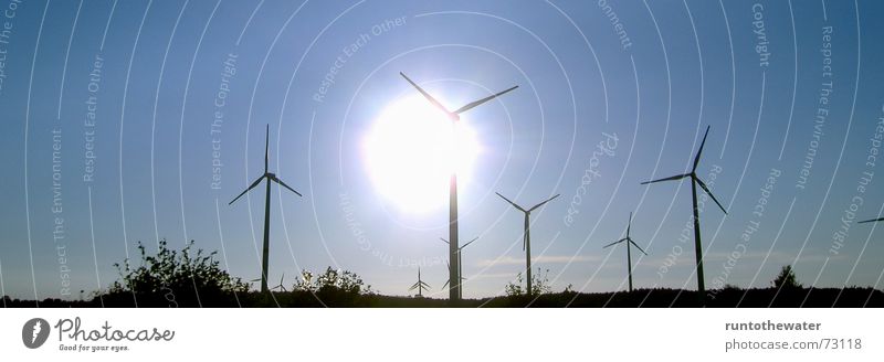 "...It never rains in Schleswig-Holstein..." Wind energy plant Sunbeam Calm Gale Energy industry Renewable energy Landscape Sky Power