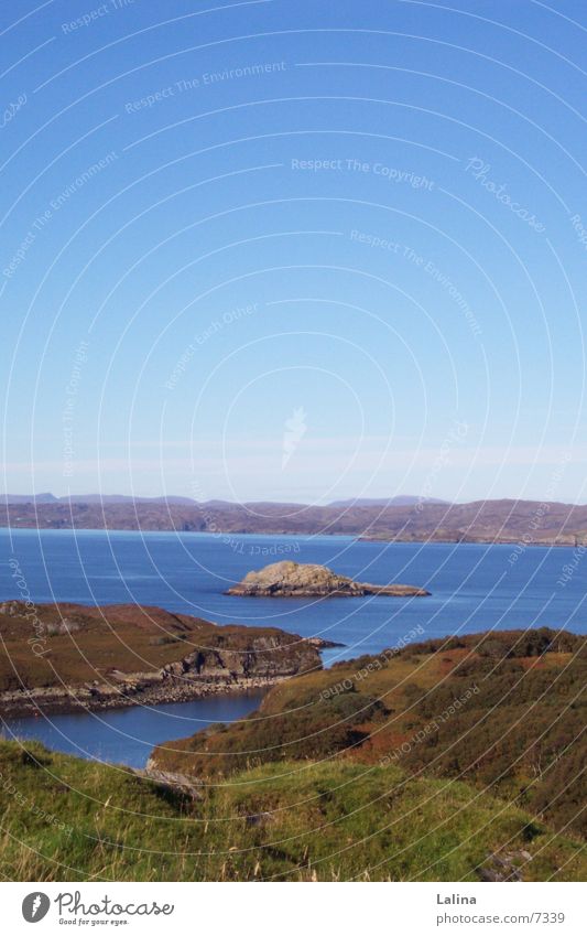 Scot_Island panorama Scotland Ocean Water island view Blue