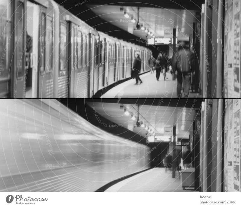Hamburg>Metro Underground Lomography train movement Town