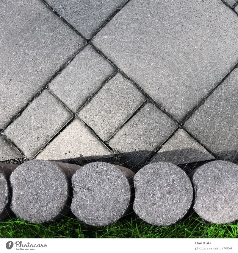 Terrace Furrow Hard Diagonal Horizontal Round Sharp-edged Gray Concrete Tread Traffic infrastructure Quality Stone Minerals terrace palisaded Dirty