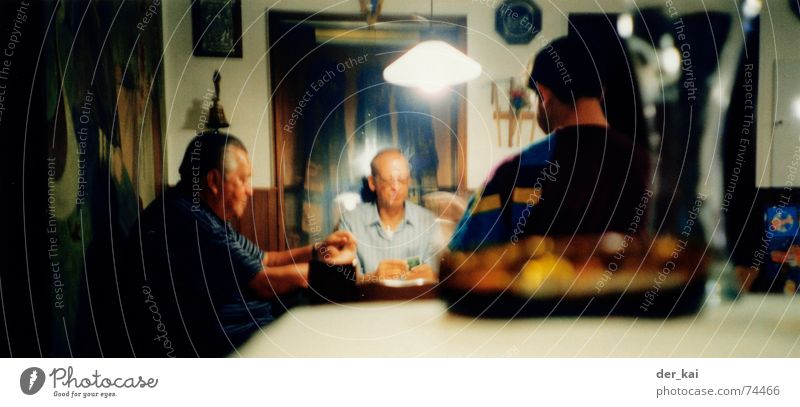 boing and exusu with a cosy beer Skat Roadhouse Lomography Game of cards Man Multiple Regulars Closing time Adults