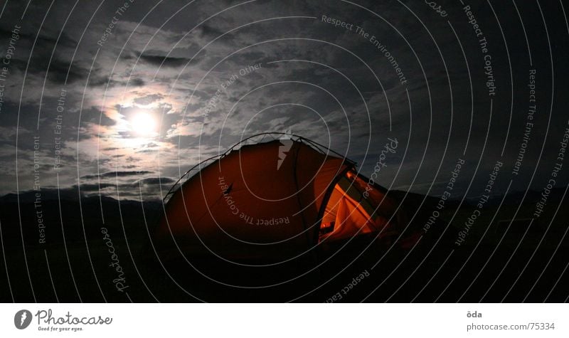 indian moonlight Tent Full  moon Night Moody Clouds Dark Sleep Camping India Ladakh Lamp luminence Exterior shot