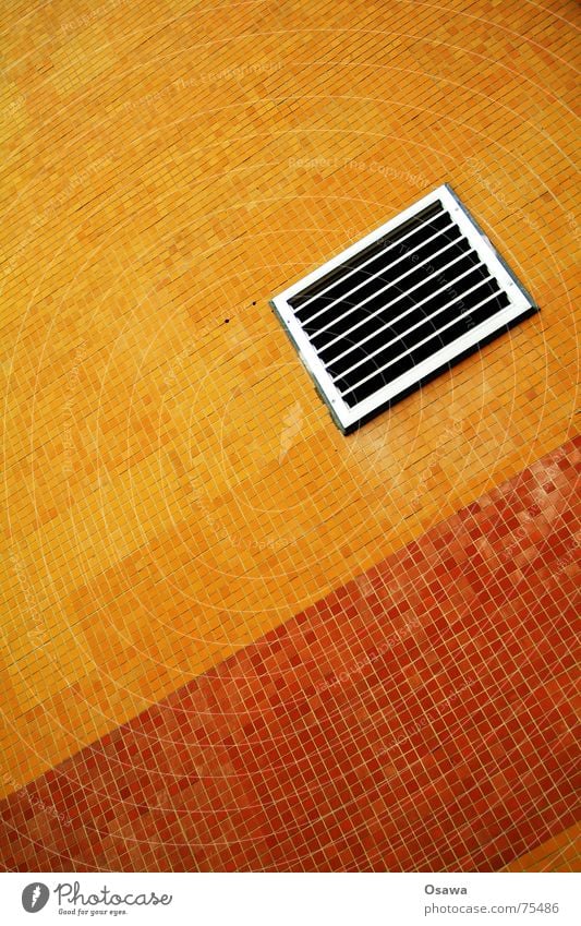 Flieser greets me the sun Pottery Red Seam Ventilation Grating Air conditioning Tile mosaic tiles Orange ventilation grille