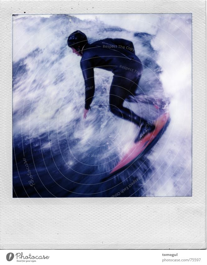 . Film Surfer Surfboard Eisbach Munich Polaroid Sports