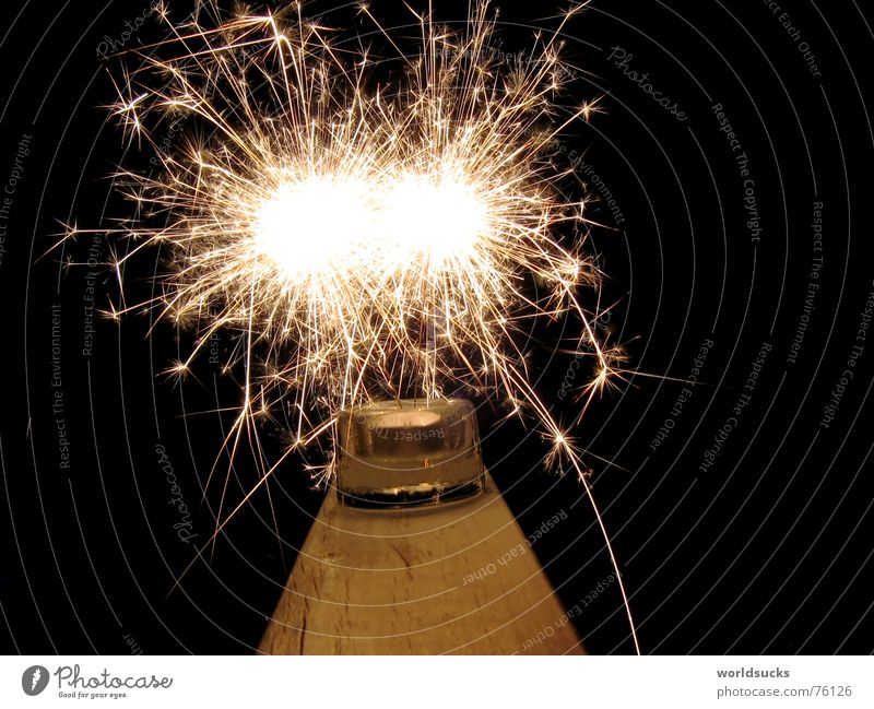 there the sparks fly Black Night New Year's Eve Sparkler Spray Fire Blaze Magic Colour Joy Feasts & Celebrations