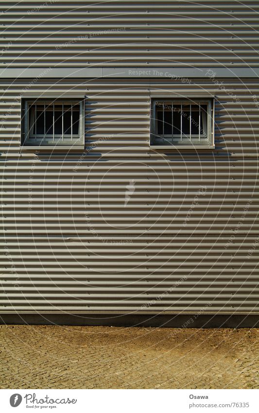 seal Corrugated sheet iron Window Grating Cobblestones Robot Friedrichshain Hut Container construction container Ostkreuz Architecture