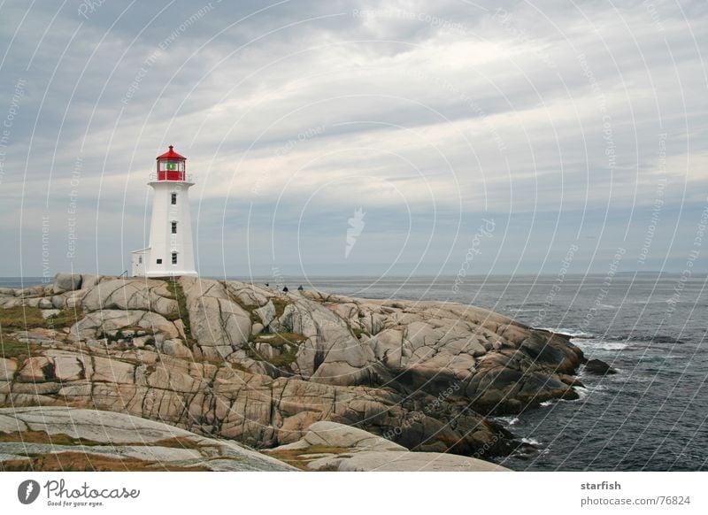 Peggy's Cove Lighthouse Gale Halifax Clouds Surf Ocean Canada Atlantic Ocean Rock