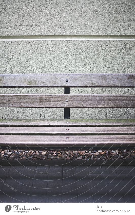 bench Wall (barrier) Wall (building) Facade Bench Dark Gloomy Town Colour photo Exterior shot Deserted Day Light Shadow