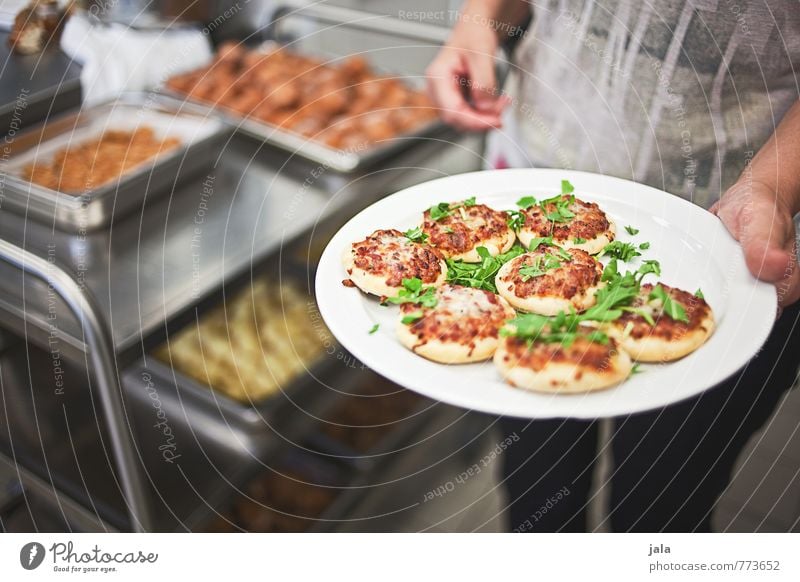 pizza bites Food Dough Baked goods Pizza Mini Pizza Nutrition Picnic Vegetarian diet Finger food Plate Work and employment Profession Workplace Kitchen