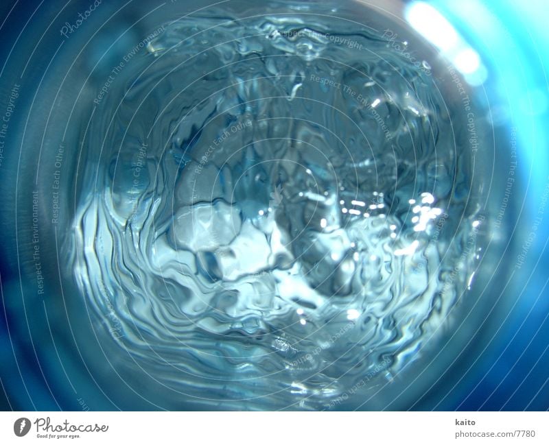 The Blue Element Waves Drinking Macro (Extreme close-up) Close-up Water Bottle