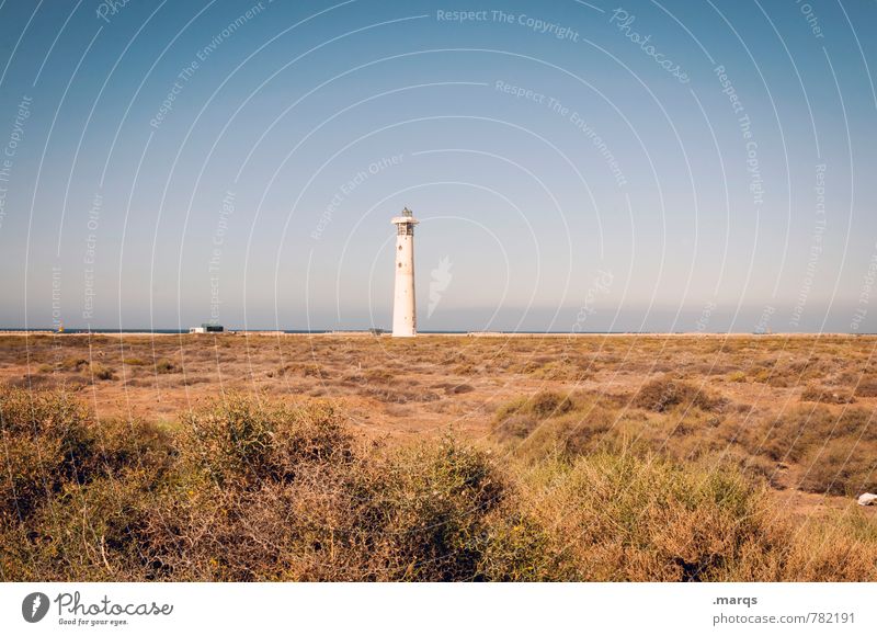 | Environment Nature Landscape Elements Cloudless sky Horizon Summer Climate Beautiful weather Warmth Bushes Coast Lighthouse Simple Relaxation Idyll