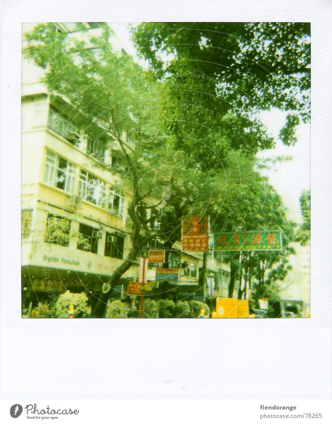 hk street Hongkong Far-off places Street Life Polaroid Central Foreign